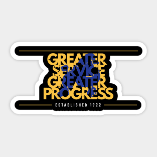 SGRHO 1922 Pretty Poodles - Motto Greater Service Sigma Gamma Sticker